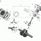 Commander MAX 1000_LTD Коленвал,поршень и цилиндр