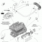 230 Wake 430 Опора двигателя и глушитель воздухозаборника