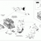 150 Speedster 260 Опора двигателя и глушитель воздухозаборника