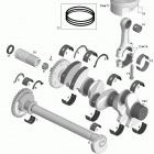 230 Wake 430 Коленвал и поршни