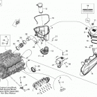 210 SP 310 Опора двигателя и глушитель воздухозаборника