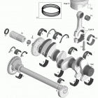 200 Speedster 510 Коленвал и поршни