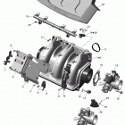 150 Speedster 155 Коллектор воздухозаборника и корпус дросселя