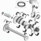 150 Speedster 155 Коленвал и поршни