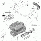 230 SP 430 Опора двигателя и глушитель воздухозаборника