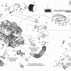 230 Challenger SE 510 Опора двигателя и глушитель воздухозаборника