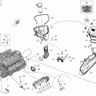 210 Challenger SE 430 Опора двигателя и глушитель воздухозаборника