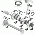180 Challenger 215 Коленвал и поршни