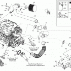 150 Speedster 255 Опора двигателя и глушитель воздухозаборника