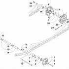 M 6000 SNO PRO 141 GREEN Вспомогательные колеса
