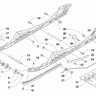 M 6000 SNO PRO 141 Green (US) Рельс скольжения и гусеница