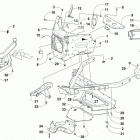 PANTERA 3000 Black (US), Black Intl (OS) Передний бампер и рама