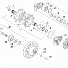 M 8000 SNO PRO 141 Green (US) Вал приводной трака и тормоза