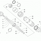 PANTERA 7000 XT LTD Black (US) Задняя  подвеска, передний амортизатор