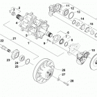 M 6000 153 Green (US) Вал приводной трака и тормоза