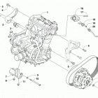 ZR 9000 129 LTD  Green (US) Опора двигателя и вариатор