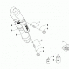 SR VIPER M-TX LE BLUE EARLY BUILD Задняя  подвеска, передний амортизатор