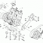 M 8000 SE 153 ES Green (US) Опора двигателя и вариатор