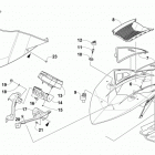 M 8000 SE 153 ES Green (US) Ветровое стекло и панель инструментов
