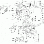 M 7000 SNO PRO 162 Green (US) Передний бампер и рама