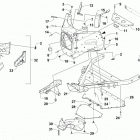 ZR 8000 SNO PRO 129 Orange (US) Передний бампер и рама