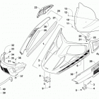 BEARCAT 2000 XT Blue (US), Blue Intl (OS) Hood, windshield, and front bumper assembly (os)