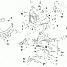 ZR 9000 SNO PRO 129 Orange (US) Передний бампер и рама