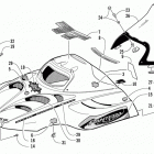PANTERA 800 EFI ESR Капот и ветровое стекло