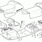 ZL 600 EFI Топливный бак ,сиденье и задний фонарь