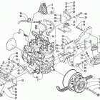 MOUNTAIN CAT 800 Опора двигателя и вариатор