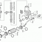 ZL 600 EFI SS Задняя  подвеска, передний амортизатор