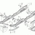 MOUNTAIN CAT 600 EFI Slide rail and track assembly (le)