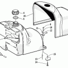 Z 440 SNO PRO Gas tank and cover