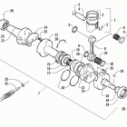 ZR 440 SNO PRO Поршни и коленвал