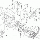 4-STROKE TRAIL Опора двигателя и вариатор