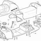 MOUNTAIN CAT 800 Топливный бак ,сиденье и задний фонарь