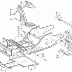 ZR 600 EFI CC (BLACK) Передняя рама и подножки