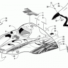 ZR 500 CC (BLACK) Капот и ветровое стекло
