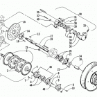 ZR 500 LE Вал приводной трака и тормоза