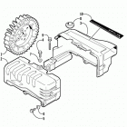Z 570 SS Cooling fan and cylinder cowling assembly