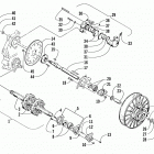 4-STROKE TRAIL Вал приводной трака и тормоза