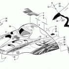 ZR 800 EFI CC (BLACK) Капот и ветровое стекло