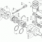ZR 600 Поршень и коленвал
