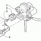 MOUNTAIN CAT 600 EFI Мотор заднего хода