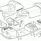 ZR 800 EFI Топливный бак ,сиденье и задний фонарь