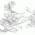 ZR 800 CC (BLACK) Передняя рама и подножки
