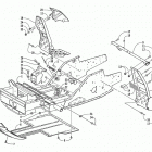 MOUNTAIN CAT 800 EFI Передняя рама и подножки