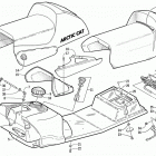 ZR 600 Топливный бак ,сиденье и задний фонарь
