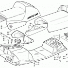 THUNDERCAT Топливный бак ,сиденье и задний фонарь