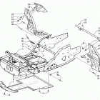MOUNTAIN CAT 600 EFI Передняя рама и подножки